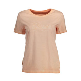 Guess Jeans Pink Cotton T-Shirt