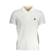 Timberland White Cotton Polo Shirt