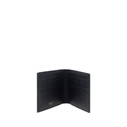 Ferragamo Black Calf Leather Bos Taurus Wallet