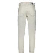 Calvin Klein White Cotton Jeans Denim