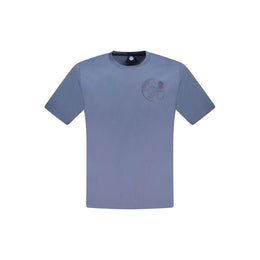 North Sails Blue Cotton Men T-Shirt