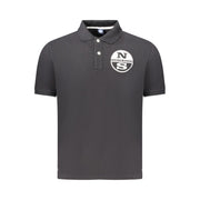 North Sails Black Cotton Polo Shirt