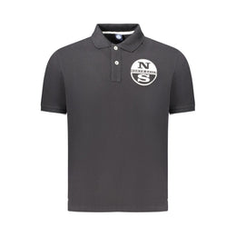 North Sails Black Cotton Polo Shirt