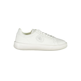Blauer White Polyester Sneaker