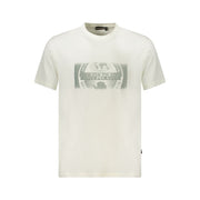 Napapijri White Cotton Men T-Shirt