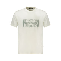 Napapijri White Cotton Men T-Shirt