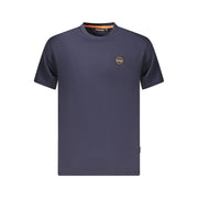 Napapijri Blue Organic Cotton Men T-Shirt