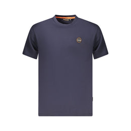 Napapijri Blue Organic Cotton Men T-Shirt