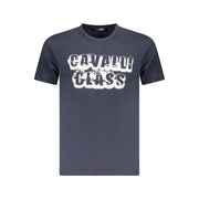 Cavalli Class Blue Cotton Men T-Shirt