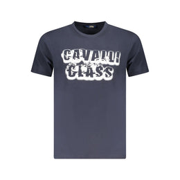 Cavalli Class Blue Cotton Men T-Shirt