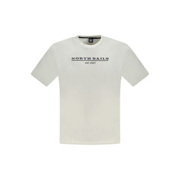 North Sails White Cotton Men T-Shirt