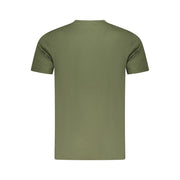 Cavalli Class Green Cotton Men T-Shirt