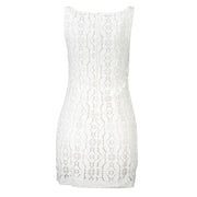 Desigual White Polyester Dress