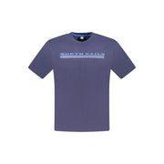 North Sails Blue Cotton Men T-Shirt
