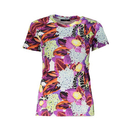 Cavalli Class Purple Cotton Women T-Shirt