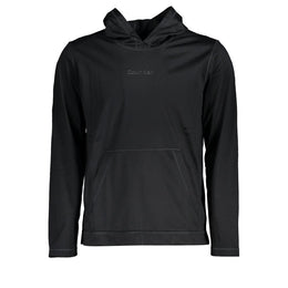 Calvin Klein Black Polyester Men's Hooded Sweater
