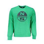 North Sails Green Cotton Men Sweater