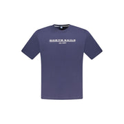 North Sails Blue Cotton Men T-Shirt