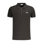Fila Black Cotton Polo Shirt