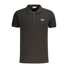 Fila Black Cotton Polo Shirt