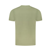 Cavalli Class Green Cotton Men T-Shirt