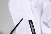 Dolce & Gabbana White Cotton Collared Shirt Long Sleeve Top
