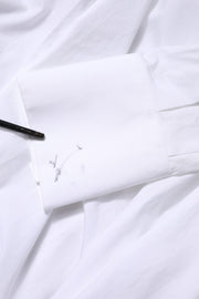 Dolce & Gabbana White Cotton Collared Shirt Long Sleeve Top