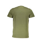Cavalli Class Green Cotton Men T-Shirt
