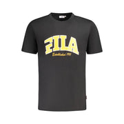 Fila Black Cotton T-Shirt