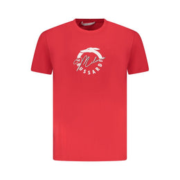 Trussardi Red Cotton Men T-Shirt