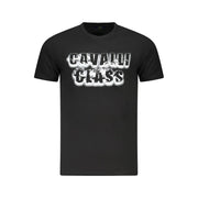 Cavalli Class Black Cotton Men T-Shirt