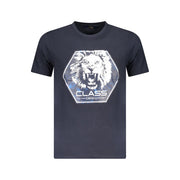 Cavalli Class Blue Cotton Men T-Shirt