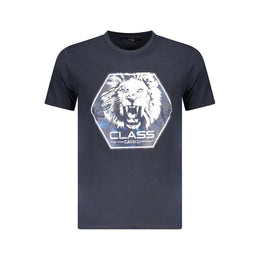 Cavalli Class Blue Cotton Men T-Shirt