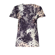 Cavalli Class Pink Cotton Women T-Shirt