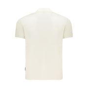 Napapijri White Cotton Men Polo Shirt