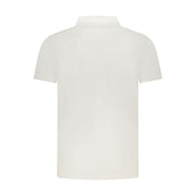 Cavalli Class White Cotton Men Polo Shirt
