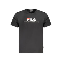 Fila Black Cotton T-Shirt