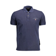 Napapijri Blue Cotton Men Polo Shirt