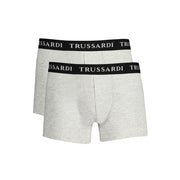 Trussardi Brown Cotton Men Boxer Underwear