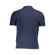 La Martina Blue Cotton Polo Shirt