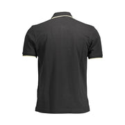 La Martina Black Cotton Polo Shirt
