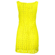 Desigual Yellow Polyester Women Sleeveless Dress