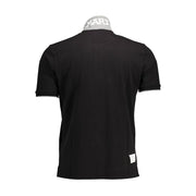 La Martina Black Cotton Polo Shirt