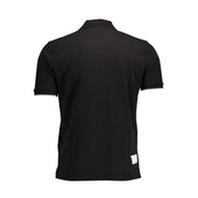 La Martina Black Cotton Polo Shirt