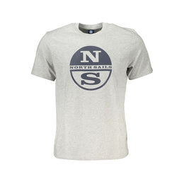 North Sails Brown Cotton Men T-Shirt