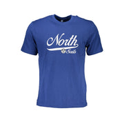 North Sails Blu Cotton Men T-Shirt