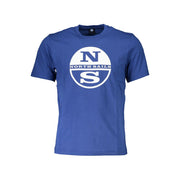 North Sails Blu Cotton Men T-Shirt