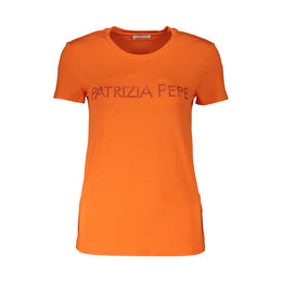 Patrizia Pepe Orange Elastane T-Shirt