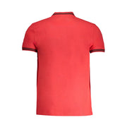 Cavalli Class Red Cotton Polo Shirt