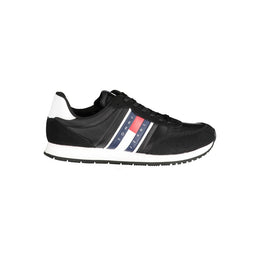 Tommy Hilfiger Black Polyester Men Sneaker